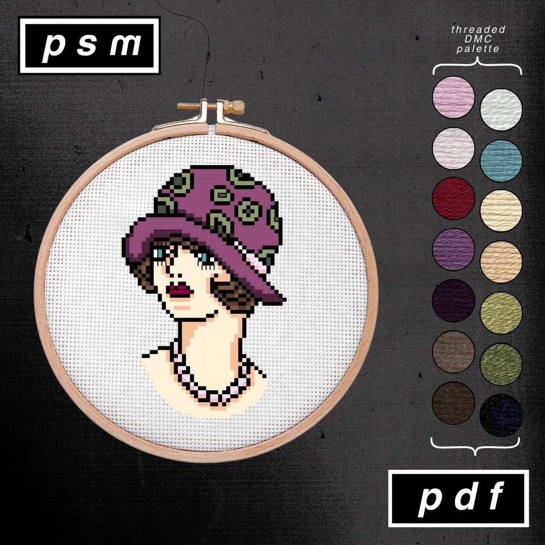 Percy Waters Cloche Hat Lady Head
