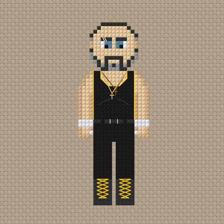 Eddie Kingston Cross Stitch Pattern
