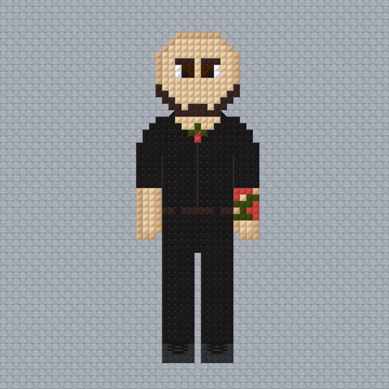 Baron Corbin WrestleMania 35 Cross Stitch Pattern