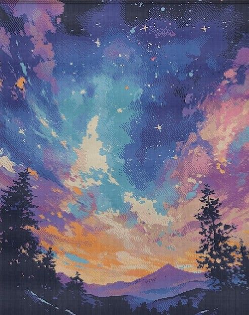 Thumbnail for Night Sky over Trees