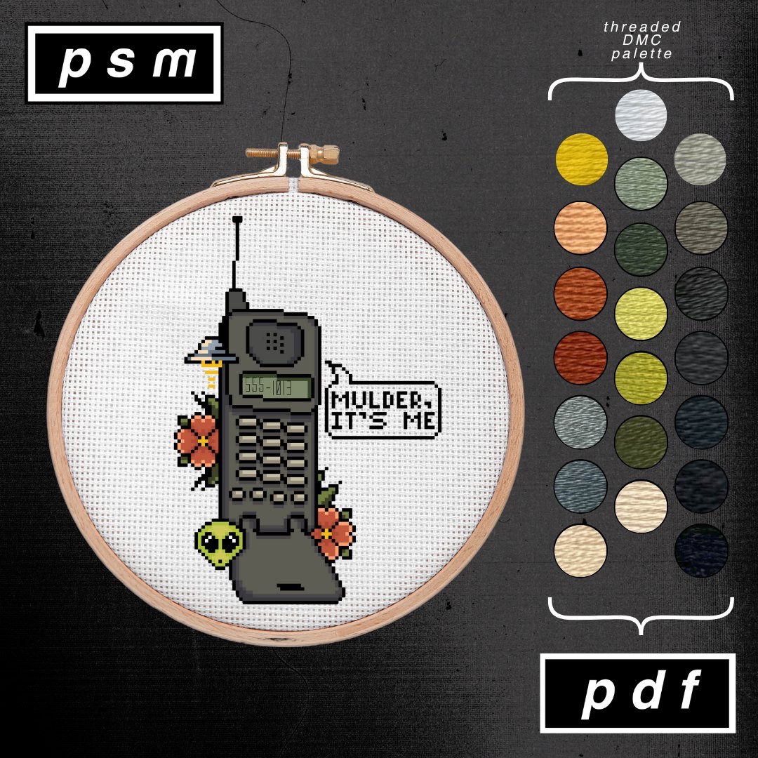 'Mulder It's Me' X-Files Cell Phone Pattern