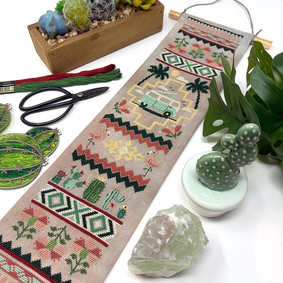 Cactus & Caravan Bell Pull