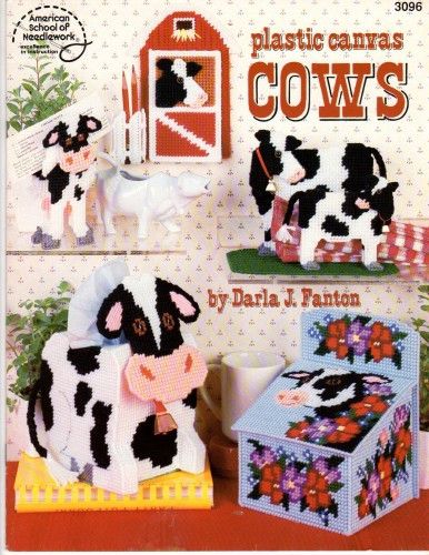 Thumbnail for Plastic Canvas Cows