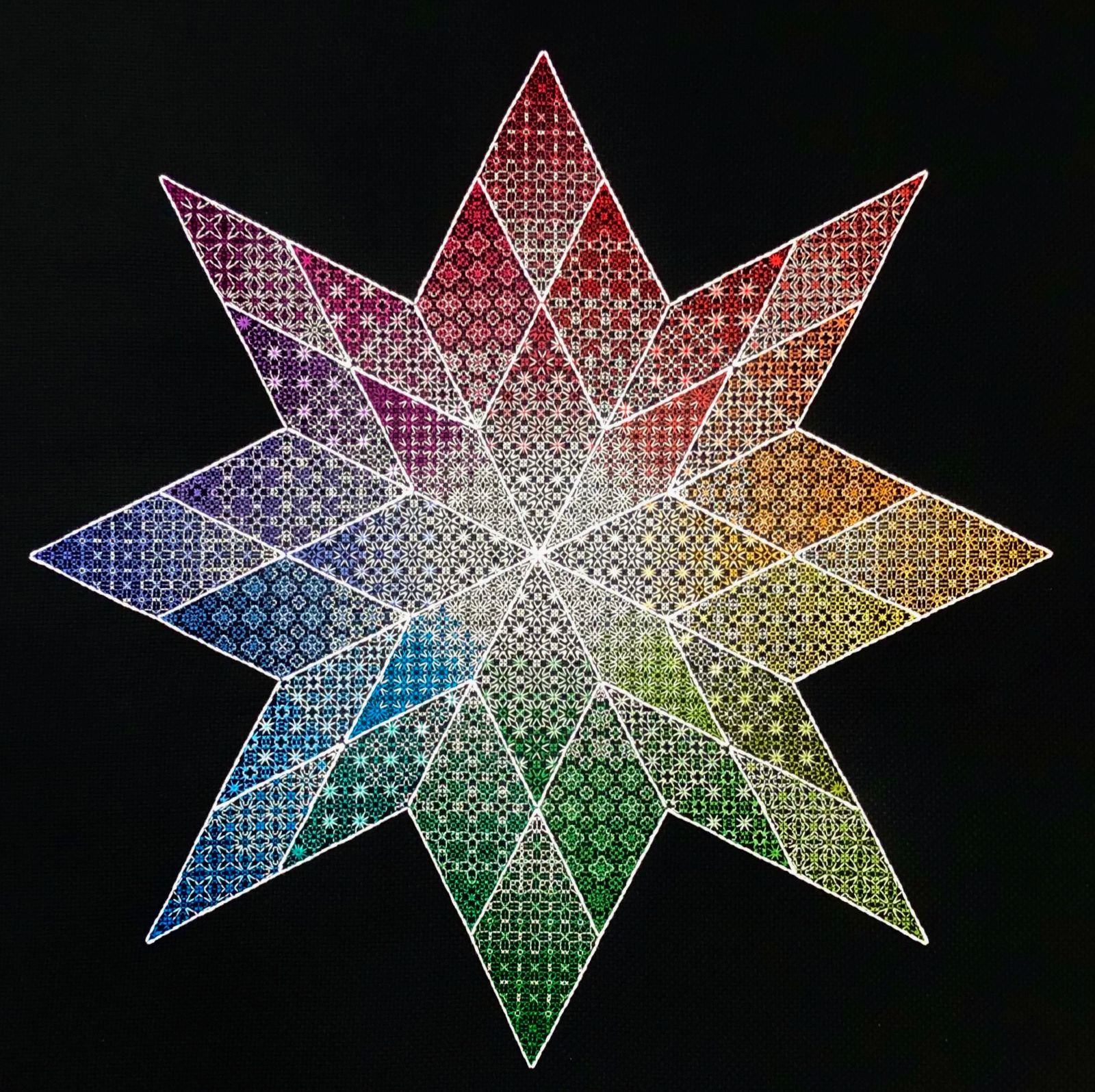 Supernova Blackwork Sampler