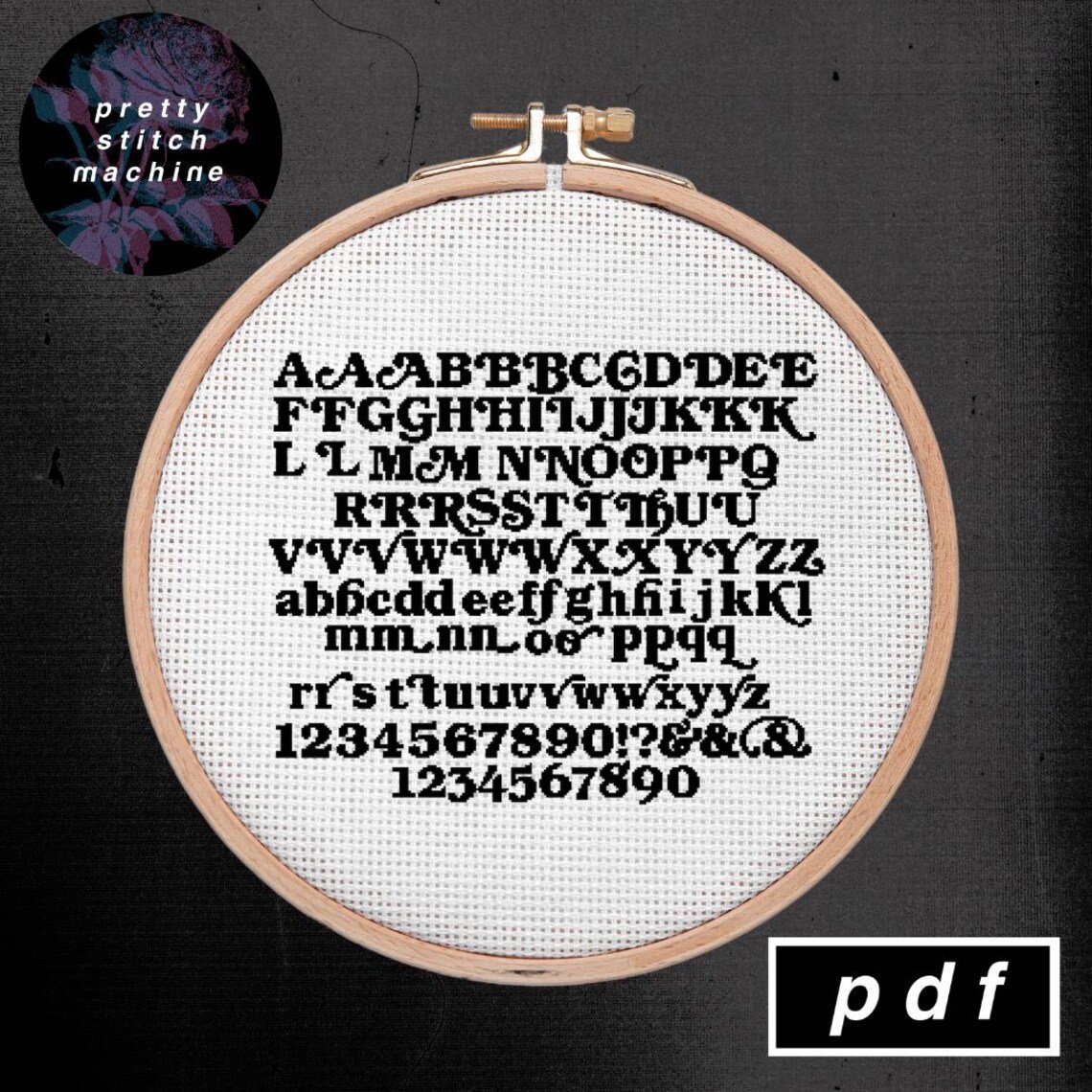 Retro Bookman Alphabet / Font Pattern