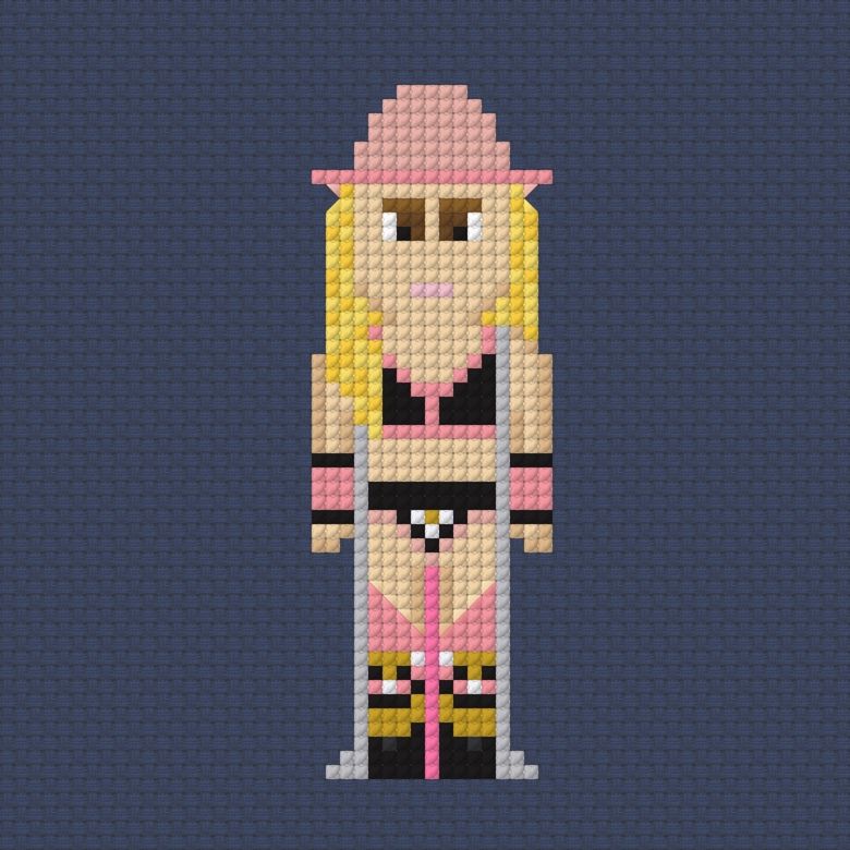 Trish Stratus Royal Rumble 2025 Cross Stitch Pattern