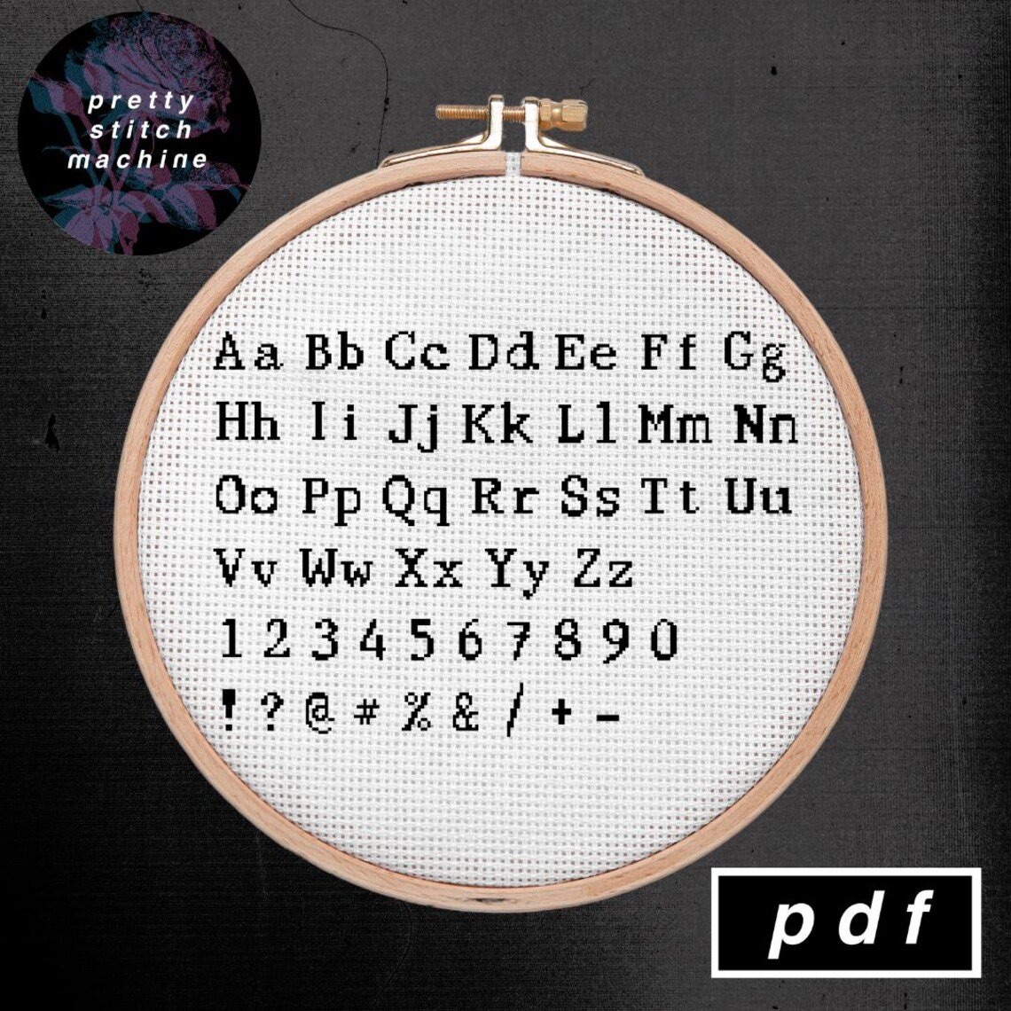 Serif Typewriter Alphabet / Font Pattern