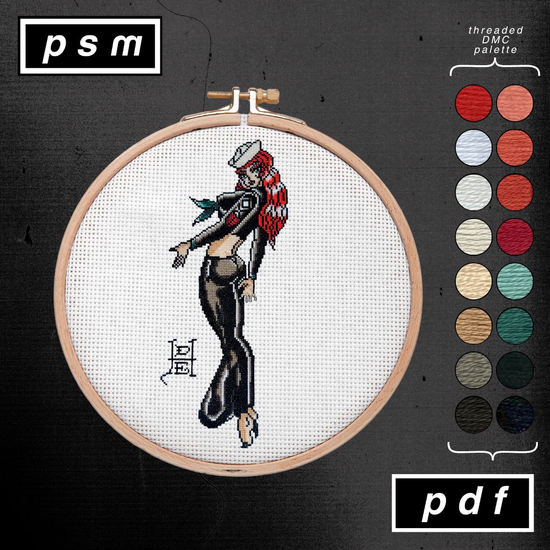 Ed Hardy Sailor Pin Up Pattern