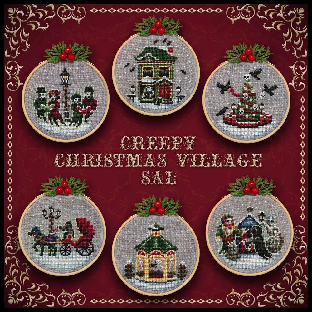 Creepy Christmas Village Ornament Stitch Along