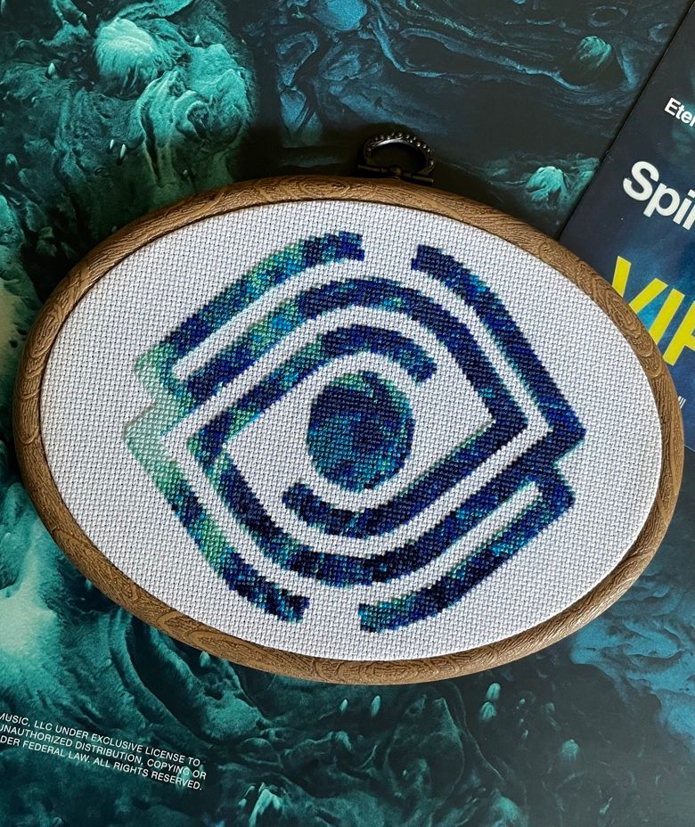 Thumbnail for Spiritbox Eternal Blue Cross Stitch Pattern PDF