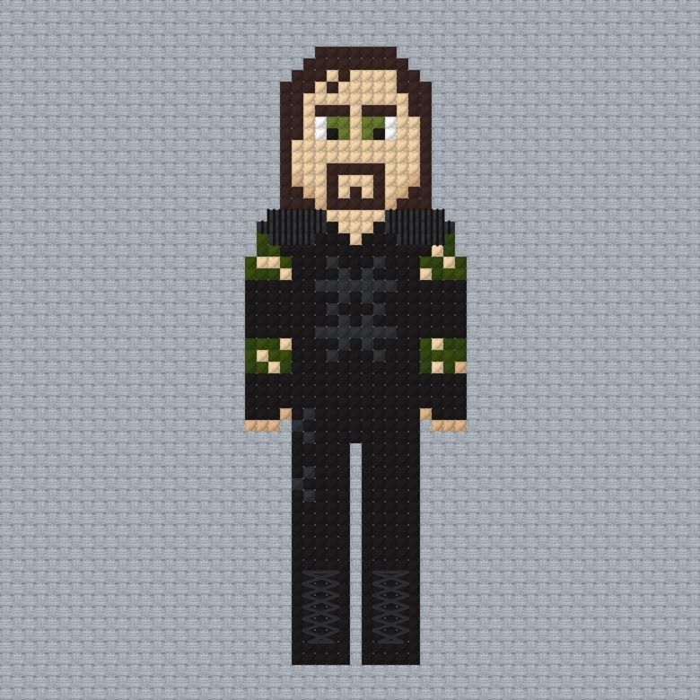 The Undertaker 1998 Cross Stitch Pattern