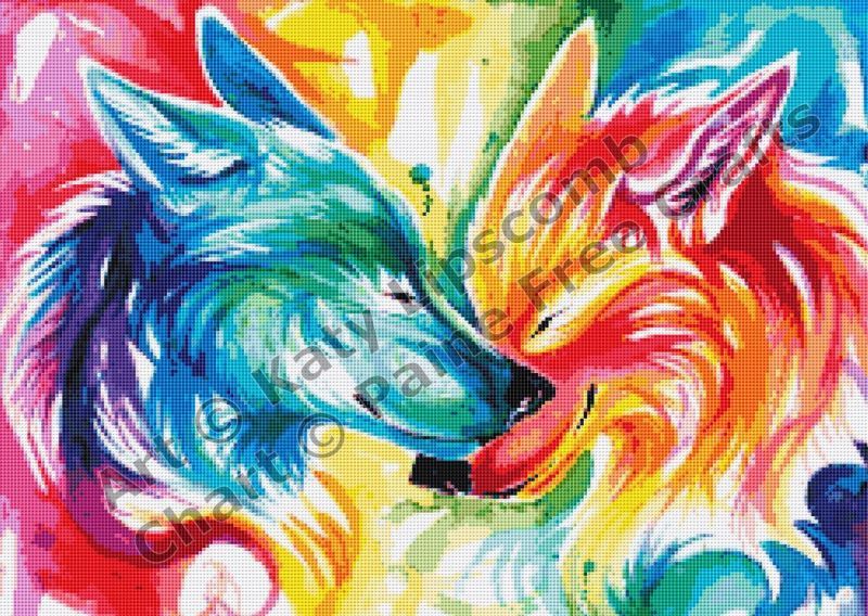Thumbnail for Nuzzling Wolves