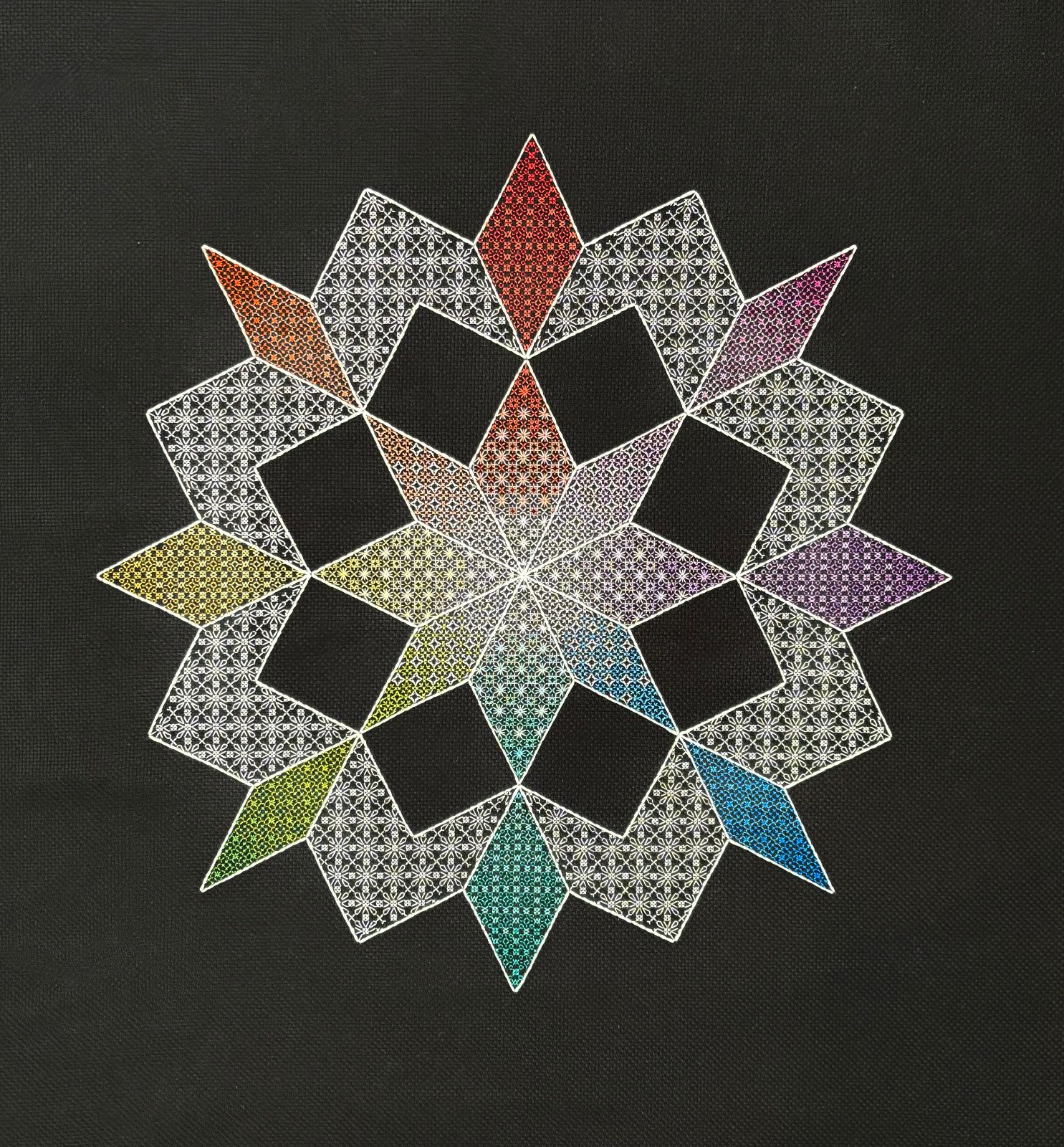 Kaleidoscope Blackwork Sampler
