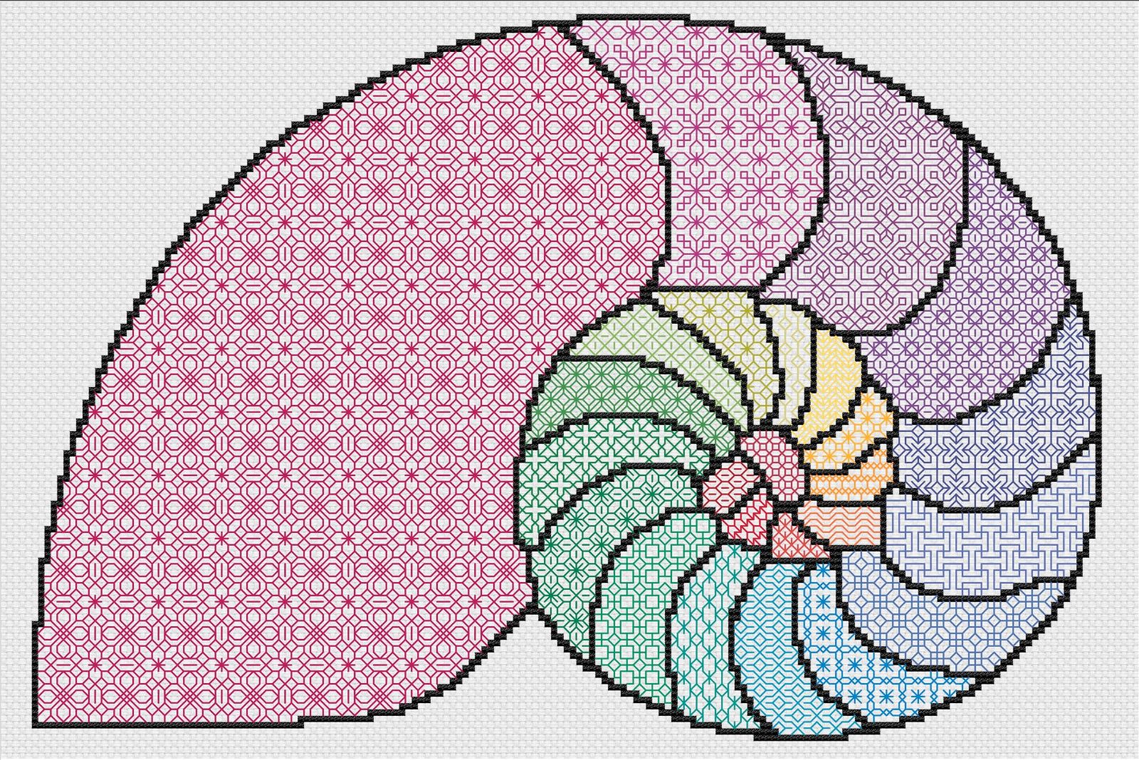 Nautilus Blackwork Sampler