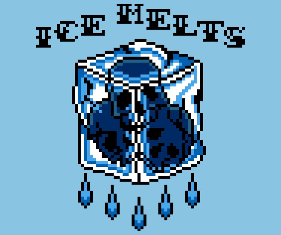 Ice Melts Small Cross Stitch Pattern