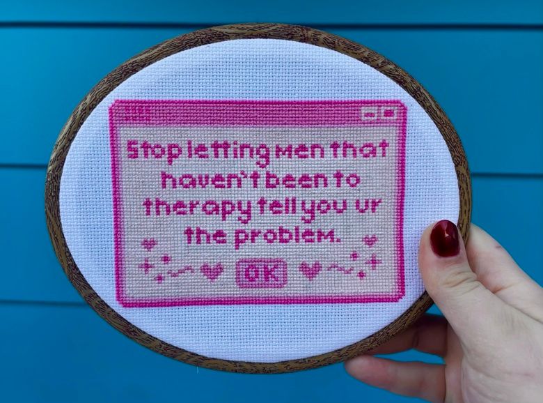 Thumbnail for Kawaii Tumblr Pixel Art Cross Stitch Pattern PDF