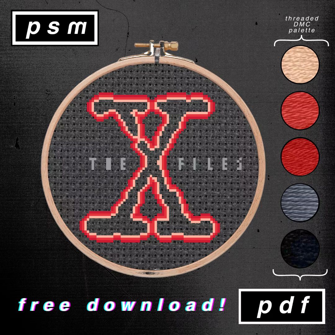 Red X-Files Logo Pattern