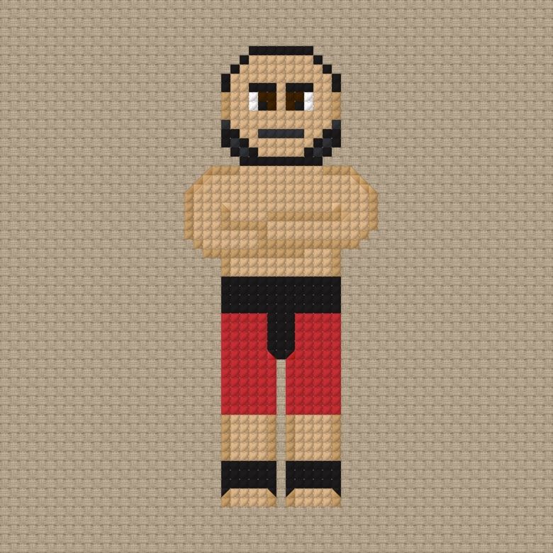 Yokozuna Cross Stitch Pattern