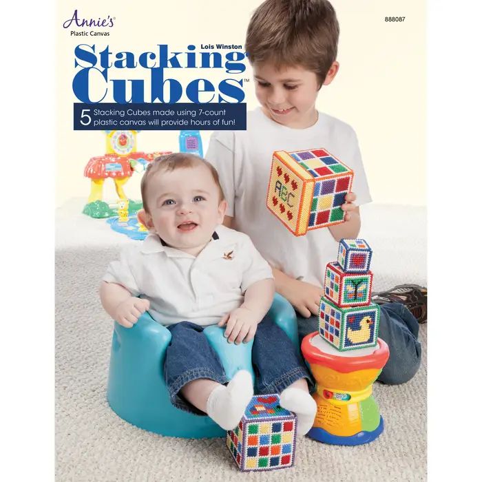 Thumbnail for Stacking Cubes Plastic Canvas Pattern