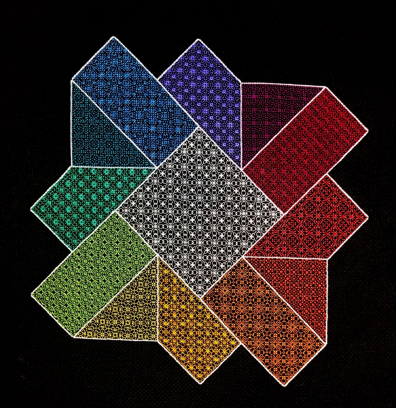 Baker's Dozen Blackwork Sampler