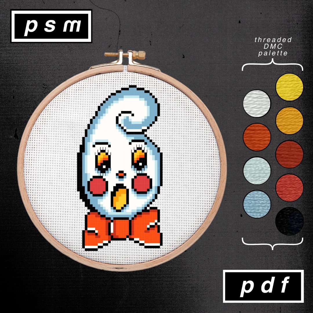 Vintage Halloween Ghost Pattern
