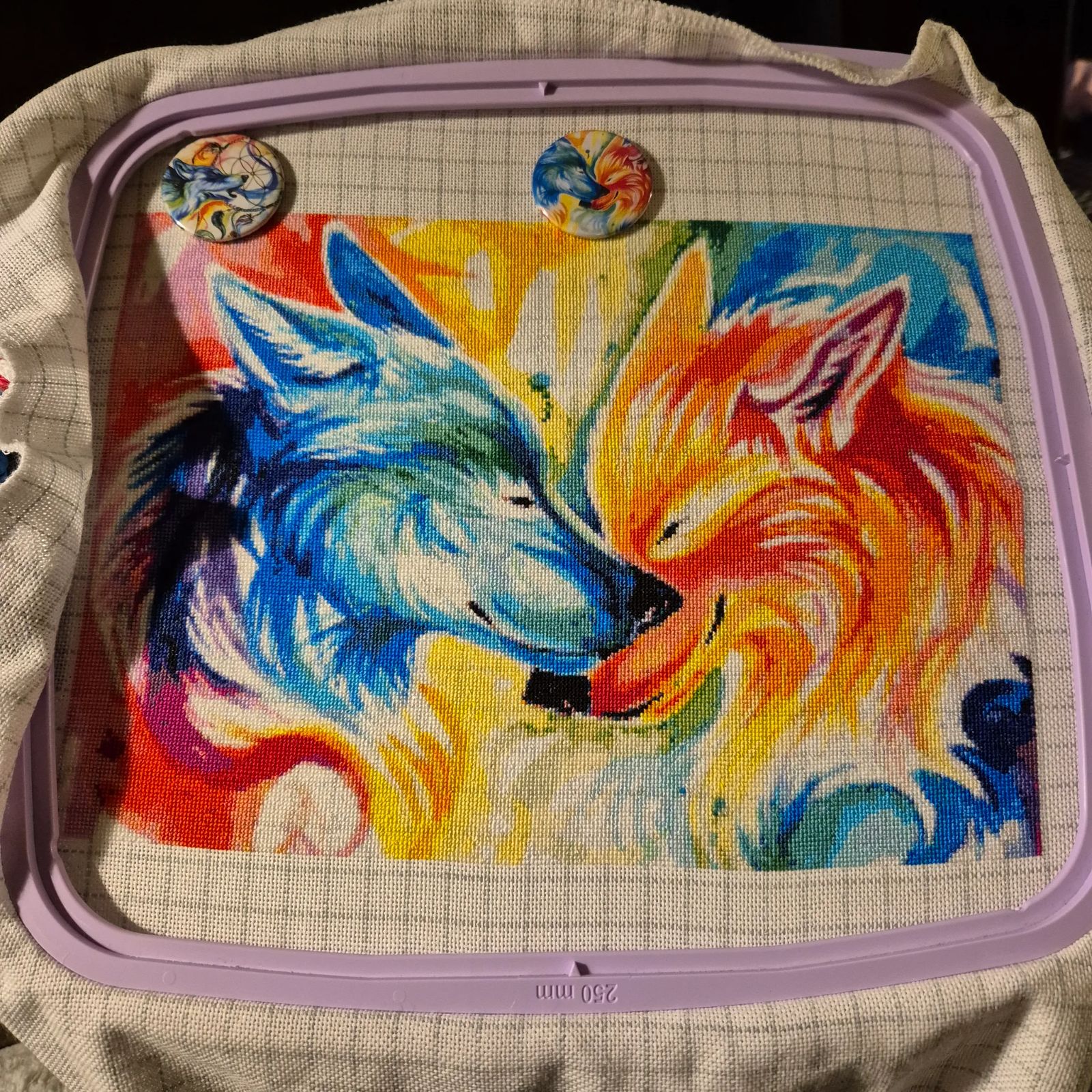 Nuzzling Wolves